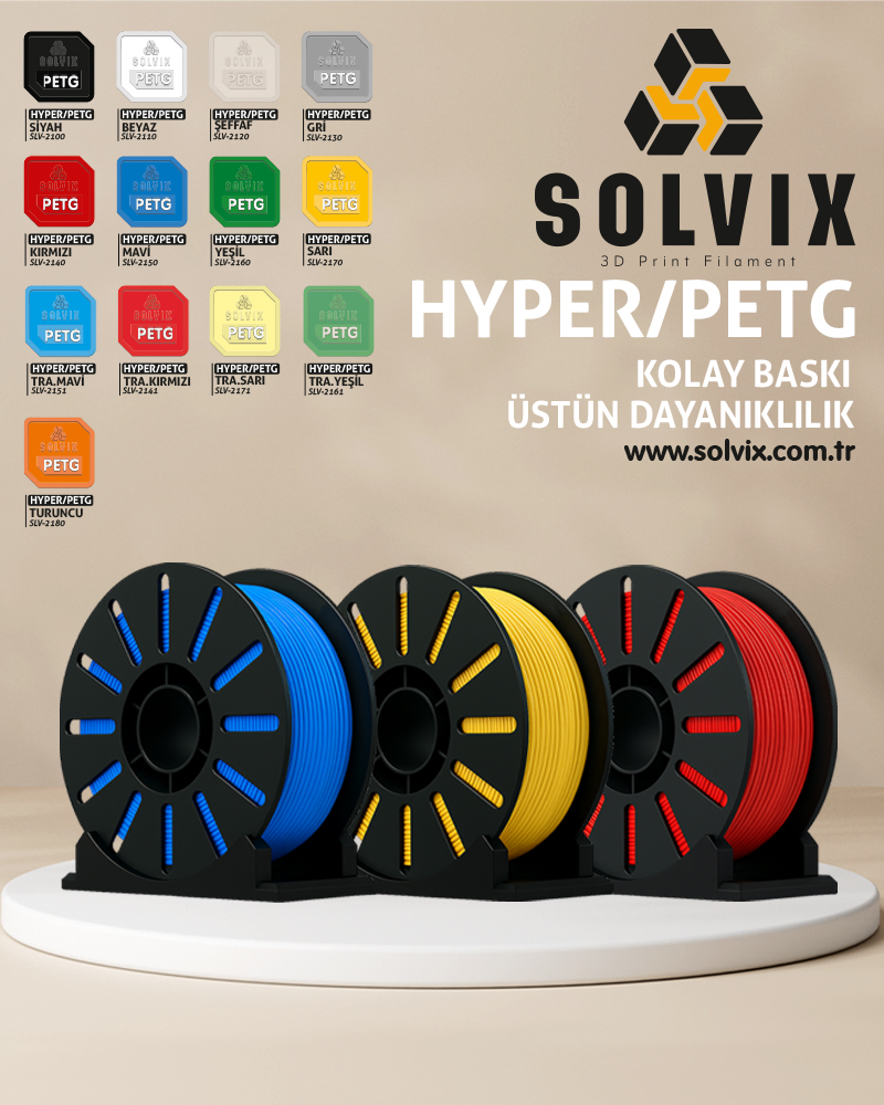 3d yazıcılar için filametler